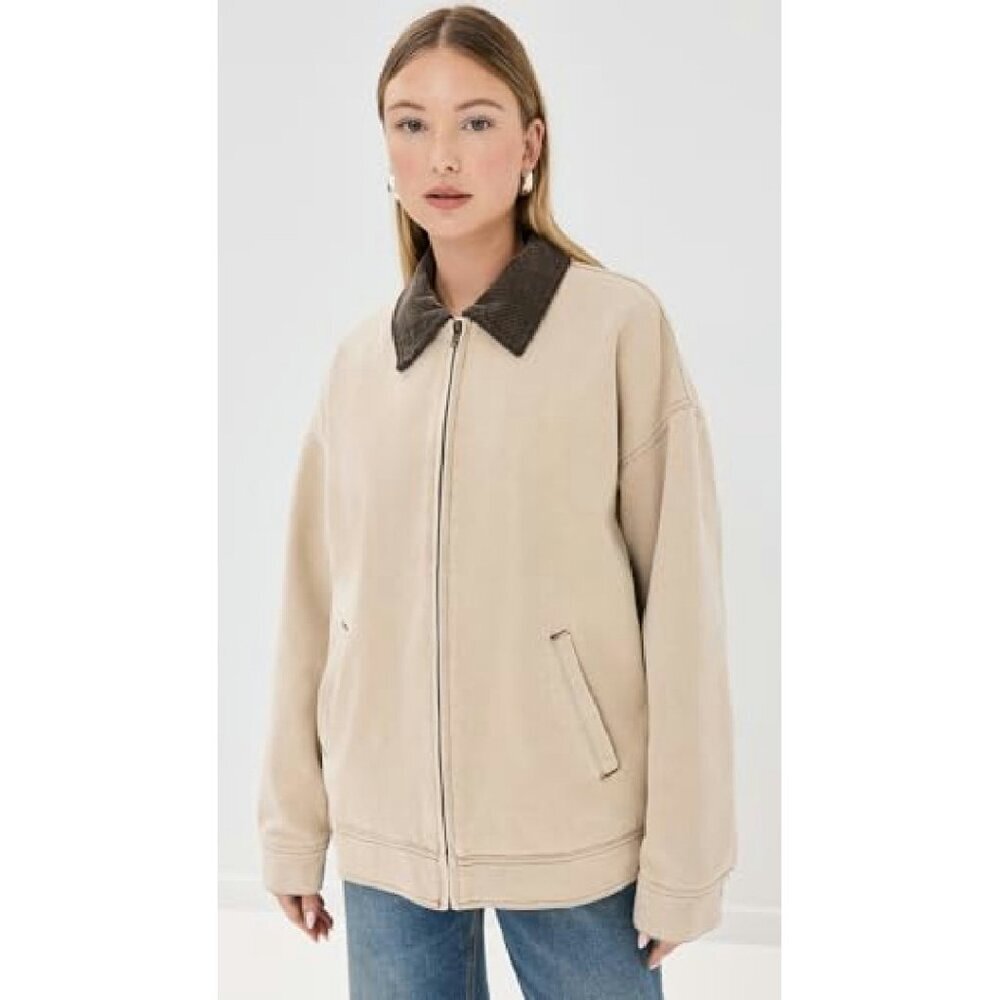 Heavyweight Canvas Barn Jacket with Corduroy Trim & Buckle Tabs - Picture 3 of 7